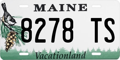 ME license plate 8278TS