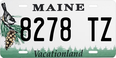 ME license plate 8278TZ