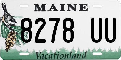 ME license plate 8278UU