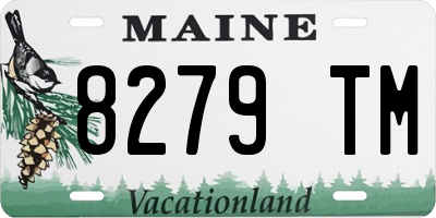ME license plate 8279TM