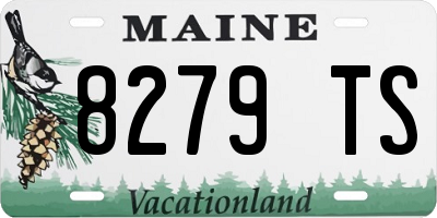 ME license plate 8279TS
