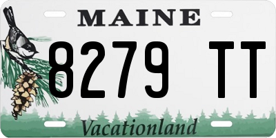 ME license plate 8279TT