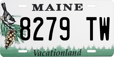 ME license plate 8279TW