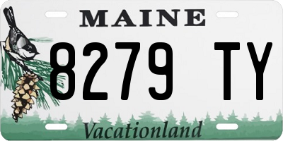 ME license plate 8279TY
