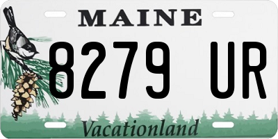 ME license plate 8279UR