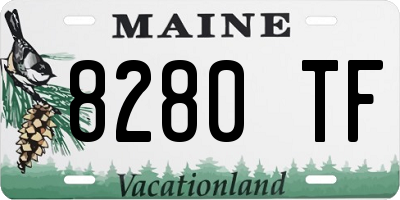 ME license plate 8280TF