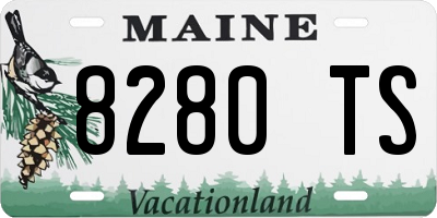 ME license plate 8280TS