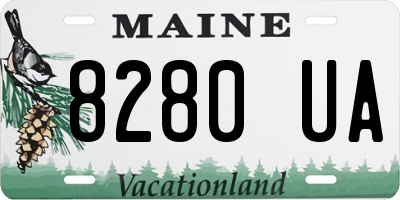 ME license plate 8280UA