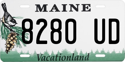 ME license plate 8280UD