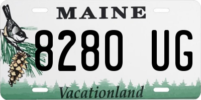 ME license plate 8280UG