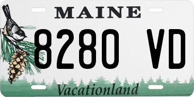 ME license plate 8280VD
