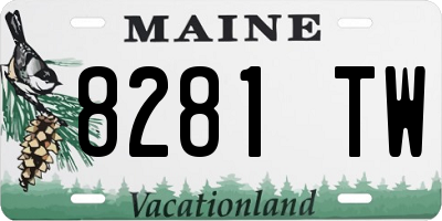 ME license plate 8281TW