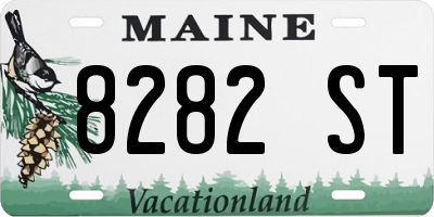 ME license plate 8282ST