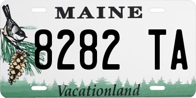 ME license plate 8282TA