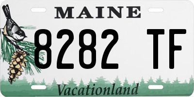 ME license plate 8282TF