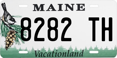 ME license plate 8282TH