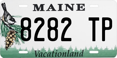 ME license plate 8282TP