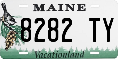 ME license plate 8282TY