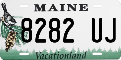 ME license plate 8282UJ