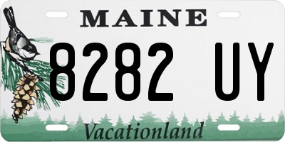 ME license plate 8282UY