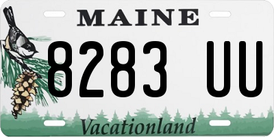 ME license plate 8283UU