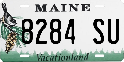 ME license plate 8284SU