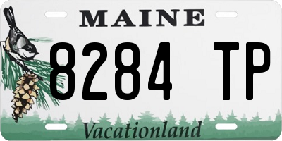 ME license plate 8284TP