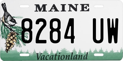 ME license plate 8284UW