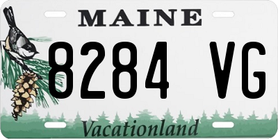ME license plate 8284VG