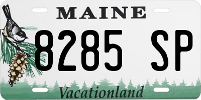 ME license plate 8285SP