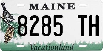 ME license plate 8285TH