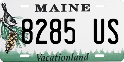 ME license plate 8285US