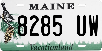 ME license plate 8285UW