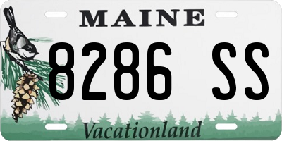 ME license plate 8286SS