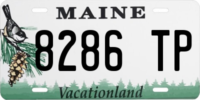 ME license plate 8286TP