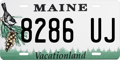 ME license plate 8286UJ
