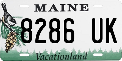 ME license plate 8286UK