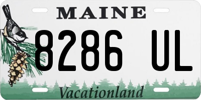 ME license plate 8286UL