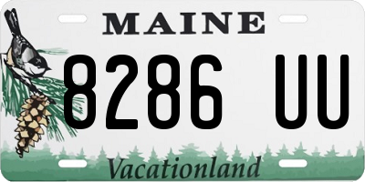 ME license plate 8286UU