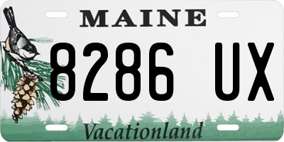ME license plate 8286UX