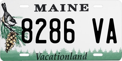 ME license plate 8286VA