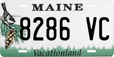 ME license plate 8286VC