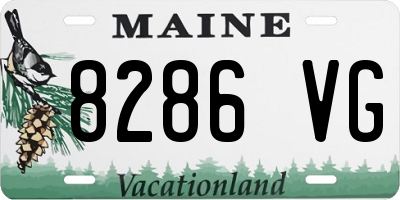 ME license plate 8286VG