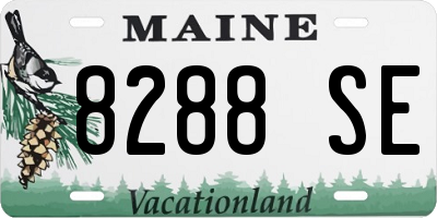 ME license plate 8288SE