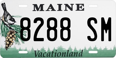 ME license plate 8288SM