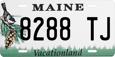 ME license plate 8288TJ