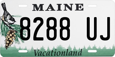 ME license plate 8288UJ