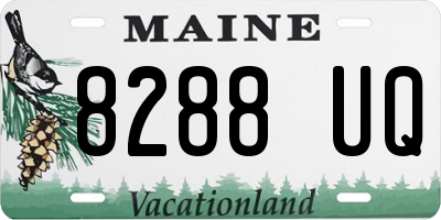 ME license plate 8288UQ