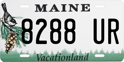 ME license plate 8288UR