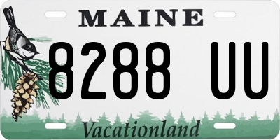 ME license plate 8288UU